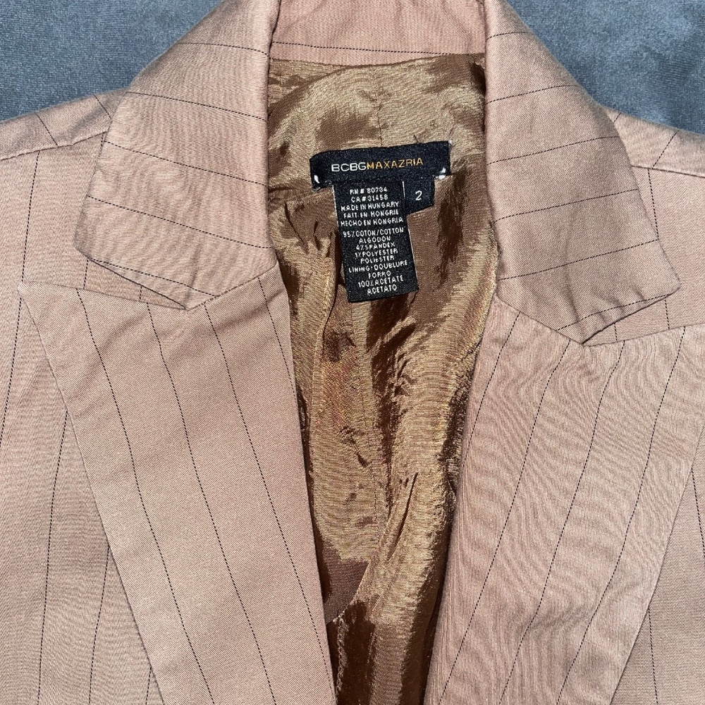Pinstripe blazer suit jacket - Picture 6 of 8